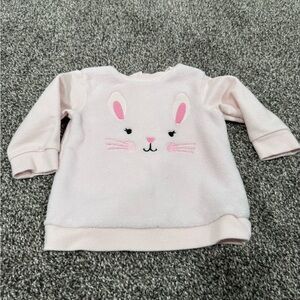 Little Me pink bunny sweatshirt